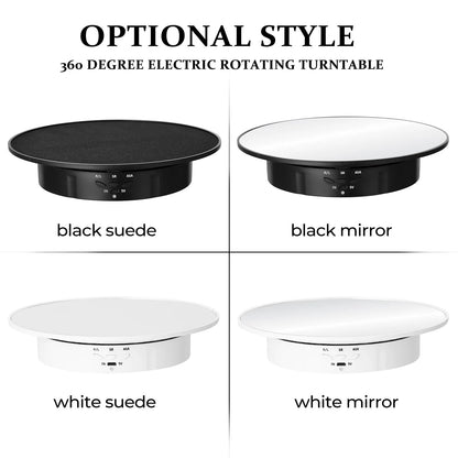 Three Speed ​​Electric Rotating Display Stand Mirror 360 Degree Turntable for Figures 200mm 