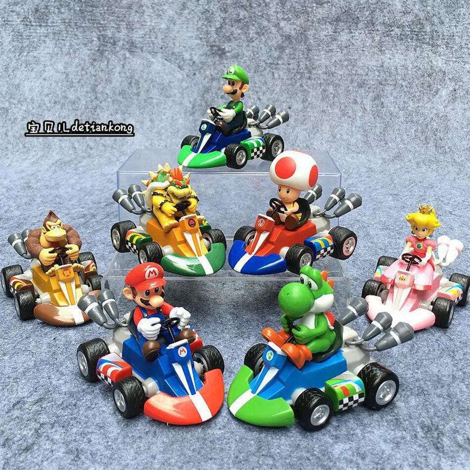 Mario Kart collectible figures 8-9cm 